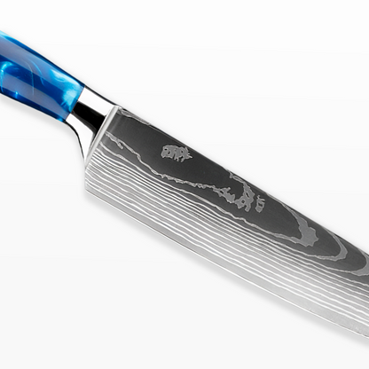 Novara Mottomo (最も青い) - Damascus Steel Knives