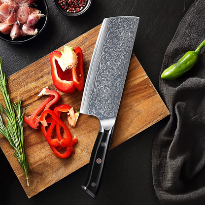 Damascus Steel Nakiri Knife 16.5cm | 6.5 inch