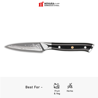 Novara Pro Black (プロブラック) - Damascus Steel Knives